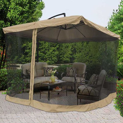 Best Deluxe Polyester Offset Patio Umbrellas